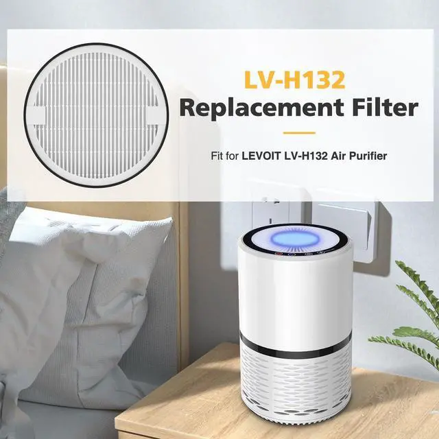 Alt view image 2 of 7 - ViewSonic LV-H-132 Replacement Filter for LEVOIT LV-H-132 Air Puri-fier | LV-H-132 Air Puri-fier Replacement Filter, Part # LV-H-132-RF
