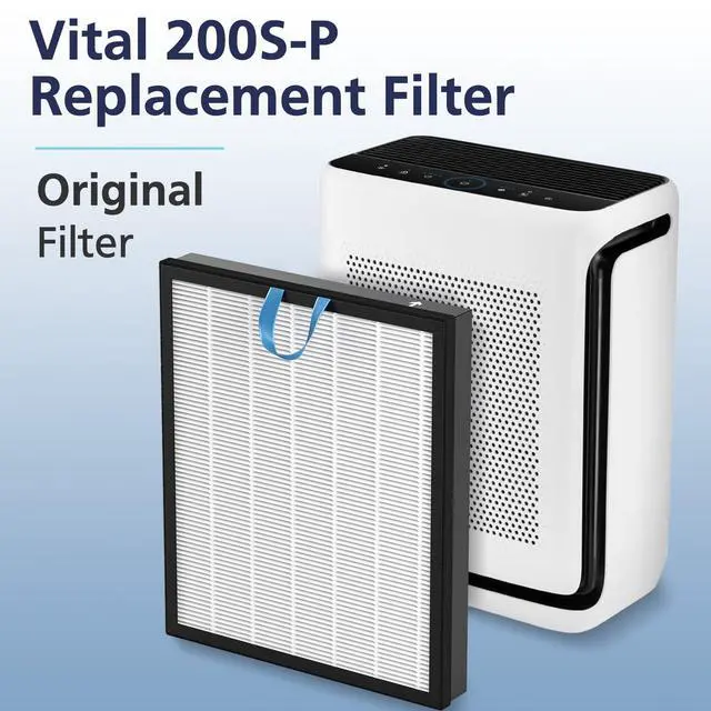 Alt view image 2 of 7 - ViewSonic Vital 200S Replacement Filter for LEVOIT Vital 200S Air Purifier | 3-In-1 Vital 200S-P Filter with High-Efficiency Activated Carbon, for Smoke, Odor, Dust, Vital 200S-RF, White, 2 Pack