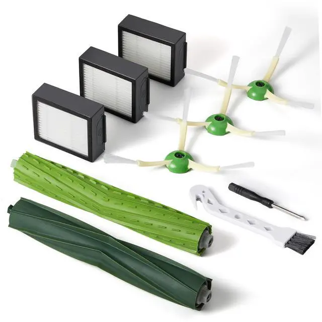 Main image of Replacement Parts & Accessories for iRobot E, I & J Series, Combo i5, j5 Series Robot Vacuum, Dual Multi-Surface Rubber Brushes & 3 HEPA Filter & 3 Edge-Sweeping Brushes