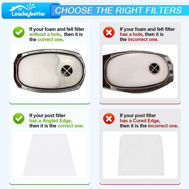 Alt view image 4 of 7 - ViewSonic Rocket Vacuum Filter Replacement for Shark Deluxe HV371 HV322 | HV343AMZ HV370 HV345 HN175 ZS350 ZS350C ZS351 ZS352 HV320, Part XPMFK320 & 1084FTV320, 4 Foam & Felt Filters, 4 Post Filters