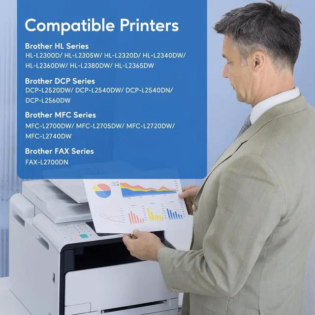 Alt view image 2 of 6 - ViewSonic Compatible Toner Cartridge & Drum Unit Replacement for Brother TN660 TN-660 TN630 DR630 Work with HL-L2300D HL-L2360DW DCP-L2520DW MFC-L2700DW MFC-L2740DW Printer (Black, 3 Pack)