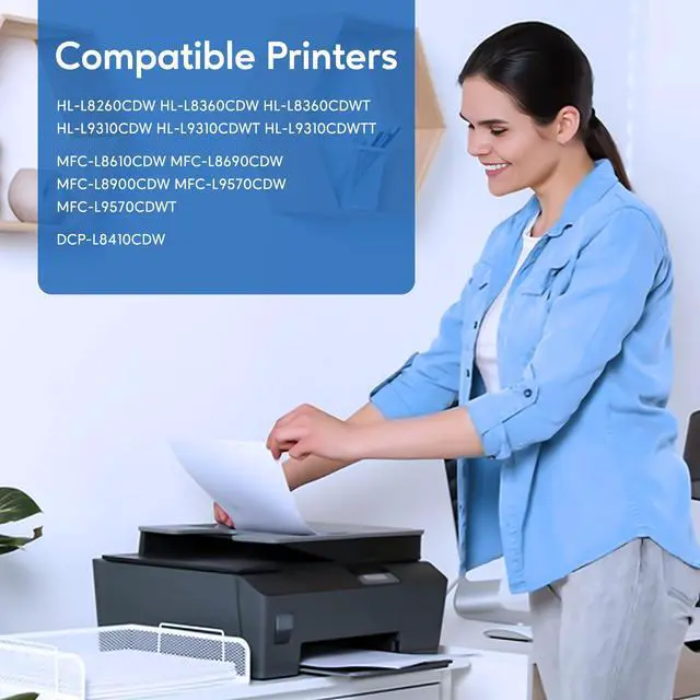 Alt view image 2 of 6 - ViewSonic Compatible Toner Cartridge Replacement for Brother TN433BK TN433 TN431BK TN-433 TN436BK for HL-L8260CDW HL-L8360CDW MFC-L8900CDW MFC-L8610CDW MFC-L8690CDW Printer (Black, 2Pack)