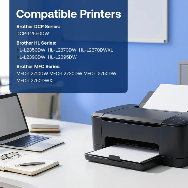 Alt view image 2 of 7 - ViewSonic Compatible TN760 Toner Cartridge Replacement for Brother TN-760 TN730 with HL-L2350DW HL-L2370DW MFC-L2750DW DCP-L2550DW Printer (4 Black)