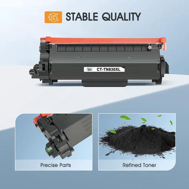 Alt view image 3 of 5 - TN830XL TN830 TN 830XL 830 Toner for Brother Printer DCP-L2640DW HL-L2460DW Compatible for Brother TN830 XL/V/R 830 XL TN-830XL Cartridge MFC-L2820DW HL-L2405W HL-L2400D HL-L2480DW Black High Yield