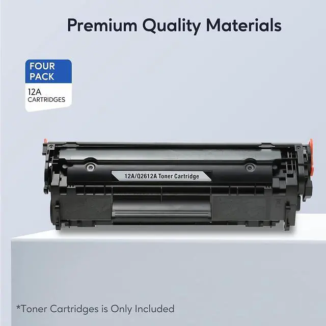 Alt view image 2 of 5 - 12A Toner Cartridge Replacement for HP 12A Q2612A Work with HP LaserJet 1020 1022 1012 1010 1015 1018 1022n 1022NW 3015 3030 3020 3050 3052 3055 M1005 M1319 M1319F Printer2-PackBlack