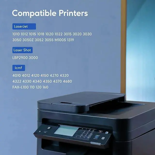 Alt view image 4 of 5 - 12A Toner Cartridge Replacement for HP 12A Q2612A Work with HP LaserJet 1020 1022 1012 1010 1015 1018 1022n 1022NW 3015 3030 3020 3050 3052 3055 M1005 M1319 M1319F Printer2-PackBlack