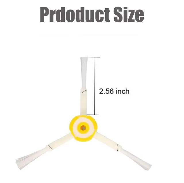 Alt view image 4 of 5 - ViewSonic Side Brush for iRobot Roomba 500 600 700 Series 692 694 680 660 665 651 650 630 614 595 585 564 560 550 Replacement Parts Vacuum Cleaner Accessories - 3 Pack