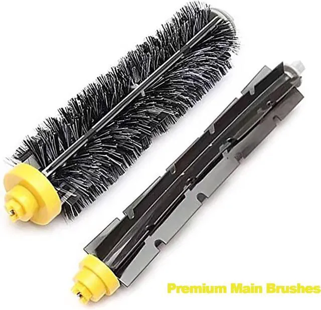 Alt view image 3 of 5 - Replacement Brush Rollers for irobot Roomba 600 Series 694 676 675 692 695 677 671 690 680 660 650 620 614 610 600 & 500 Series 595 585 564 Vacuum Robot 2 Pack
