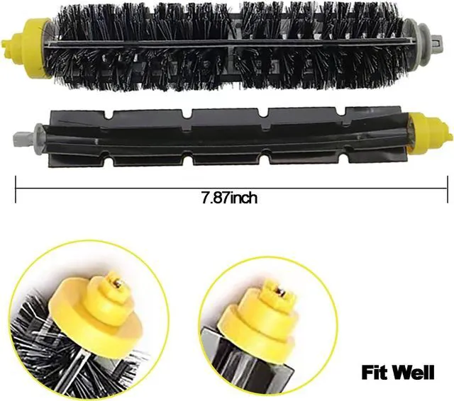 Alt view image 4 of 5 - Replacement Brush Rollers for irobot Roomba 600 Series 694 676 675 692 695 677 671 690 680 660 650 620 614 610 600 & 500 Series 595 585 564 Vacuum Robot 2 Pack