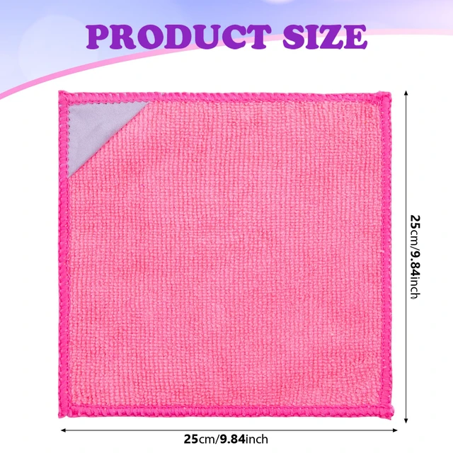 Alt view image 2 of 7 - Magnetic Microfiber Cleaning Cloth, Multiple Colors, 10 x 10 Inch, 8 Pcs | Dry Erase Erasers Cleaner for Whiteboards Blackboards, Reusable Washable Dry Erase Cloth Towel for Office Classroom Home