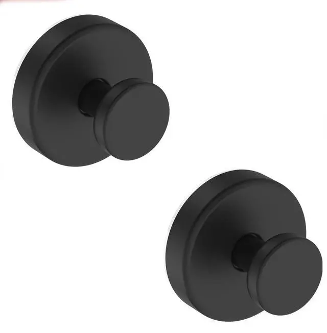 Main image of Suction Cup Hooks for Shower No-Drill Bathroom Hooks for Towels, Robes, Loofah Mountable on Bathroom Walls, Kitchen, Glass, Mirrors, Tile and Smooth,Non-Porous Surfaces, Bath Towel Hooks (2 Pack)