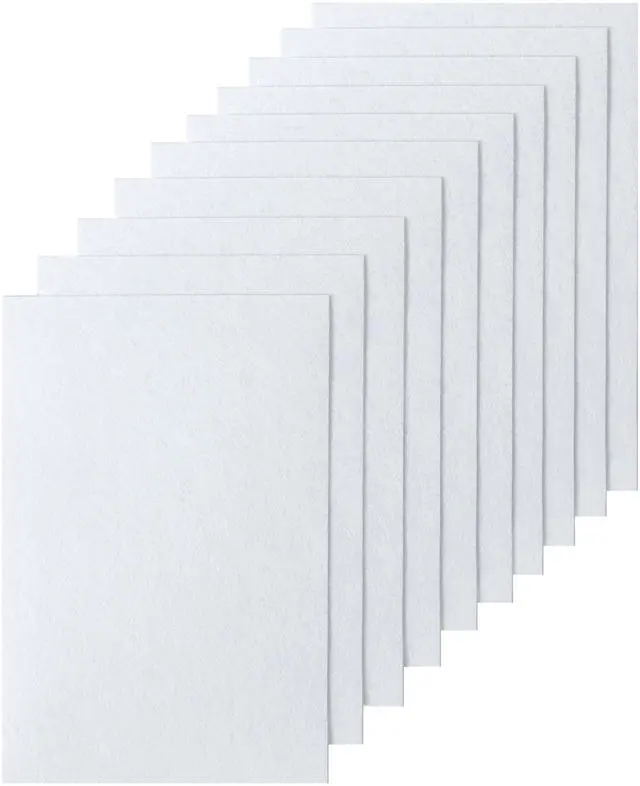 Main image of 10 Pcs White Felt Sheets, A4 8x12 Inch Felt Fabric for Crafts | Soft Felt Easy to Cut and Shape, Beginner-Friendly, Felt Fabric Sheets for Sewing, Patchwork, DIY Crafts, School Projects