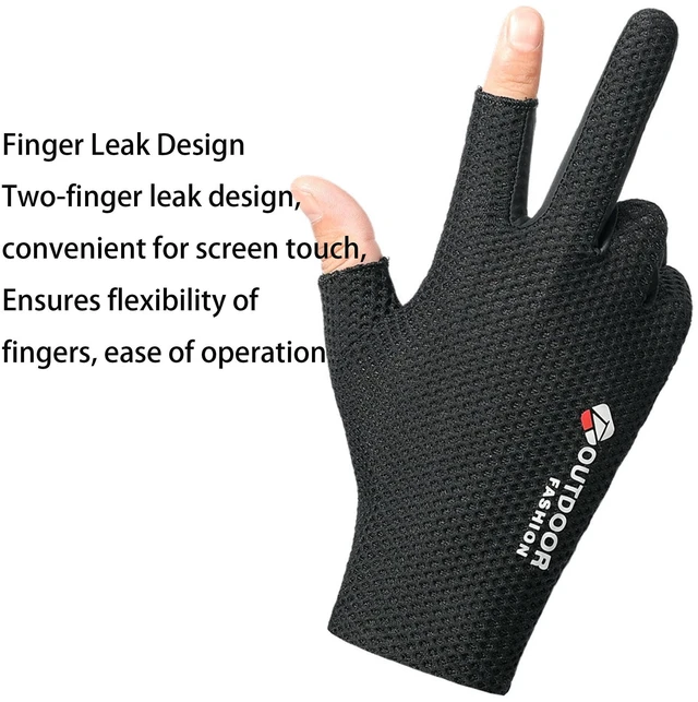 Alt view image 6 of 7 - UTOWO Fingerless Gloves Multipurpose Outedoor Sports Gloves for Fishing
