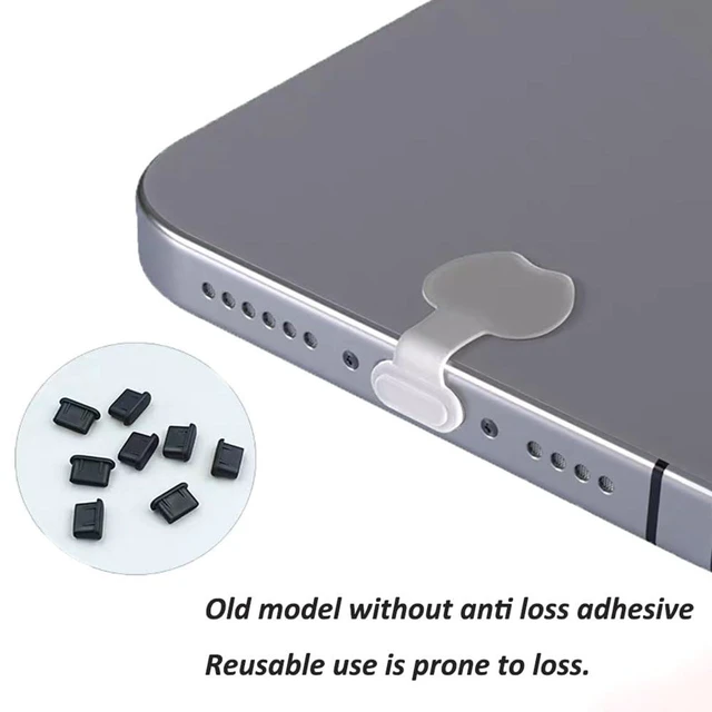 Alt view image 4 of 7 - 10 Packs USB C Dust Plugs Anti Loss Dust Cover for iPhone 17 Pro Max -Clear | USB C-Type Port Anti Loss Silicone Dust Covers for Samsung Galaxy S26 Ultra,S25 Compatible with USB C Type Port Thermos Cu