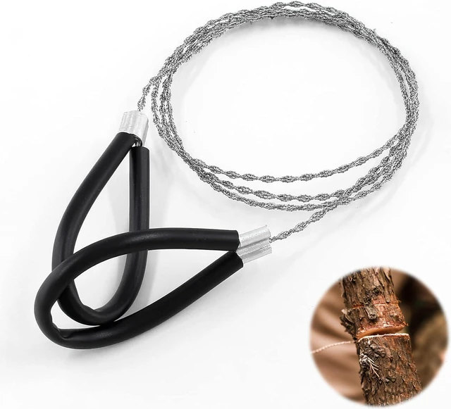 Main image of Metal Wire Saw Hand Pocket String Rope Saw Emergency Survival Saw PVC Pipe Cutting Tool for Wood Camping Hiking Hunting,Stainless Steel Cable Saw