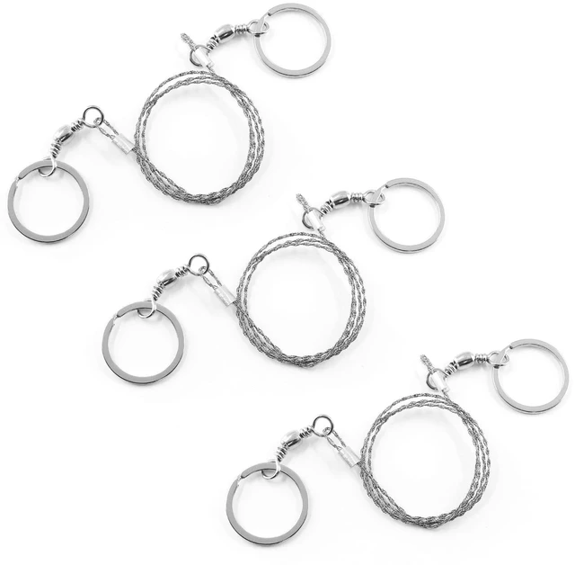 Main image of Bivethoi 3 Pack Stainless Steel Wire Saw, Ring Handle | Emergency Saw Kit, Camping & Backpacking, Cable Cutting String Bone Rope Saw, Wood Cutting for Hiking Hunting