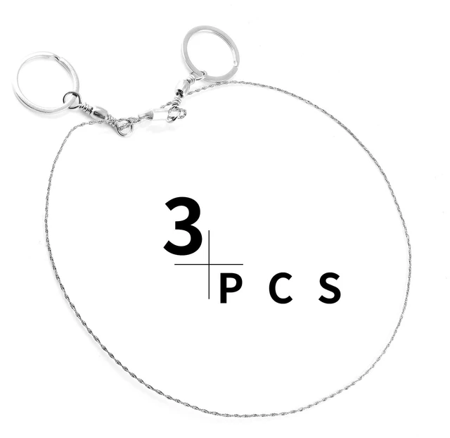 Alt view image 2 of 7 - Bivethoi 3 Pack Stainless Steel Wire Saw, Ring Handle | Emergency Saw Kit, Camping & Backpacking, Cable Cutting String Bone Rope Saw, Wood Cutting for Hiking Hunting