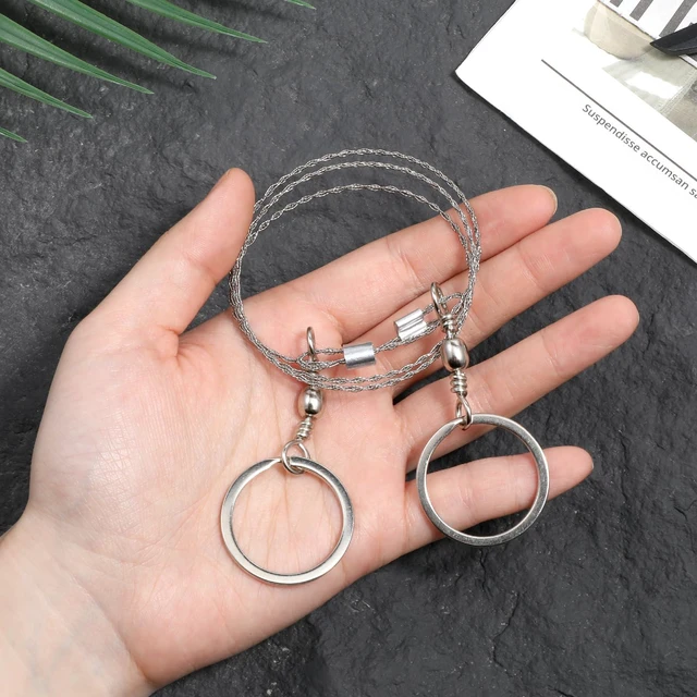 Alt view image 4 of 7 - Stainless Steel Wire Saw, Heavy Duty Emergency Steel Wire-Saws, Camping Wire-Saws, Pocket String, Travel Chainsaw, 28.7 Inch Livestocks Horn Maintenance Wire Saw, Cutting Tool for Farm, Wood, Camping