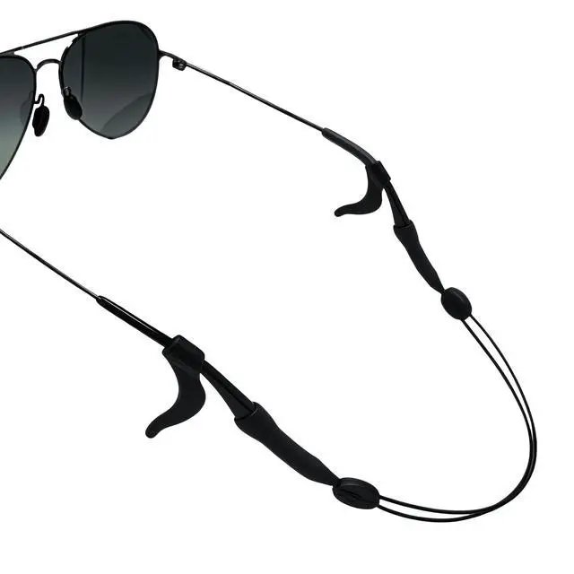 Main image of RIAYVIL Adjustable Glasses Strap Anti Slip Ear Hooks, Soft Eyeglass Temple Covers, Sports Sunglasses Neck Lanyard Retainer, Non-Slip Eyewear Holder for Running Cycling Outdoor Daily Use(2 Set)