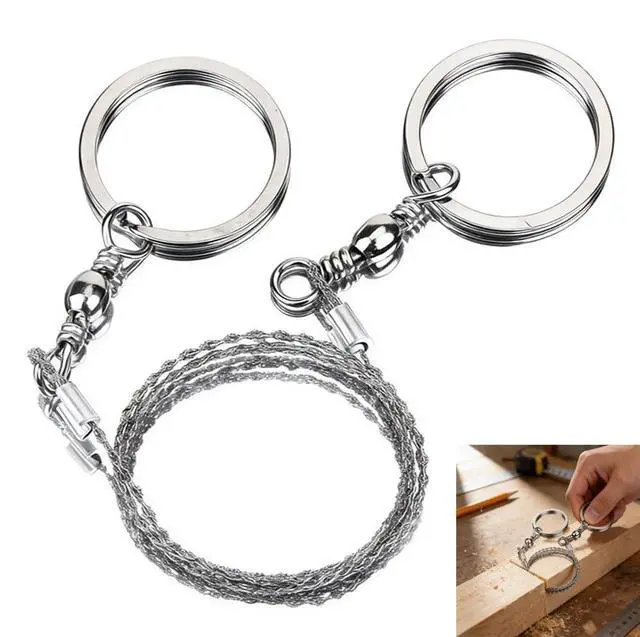 Main image of Stainless Steel Pocket Coping Saw,Portable Emergency Rope Handsaw Blade,Easy to Carry for Branch Cutting, DIY Handicrafts & Emergency Use.