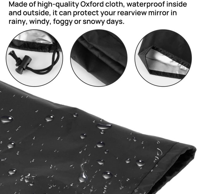 Alt view image 2 of 5 - PSLER Universal Side Mirror Covers - 2 PCS Car Side Mirror Cover Rearview Mirror Cover Side View Mirror Cover Snow Ice Winter Waterproof Car Exterior Accessory