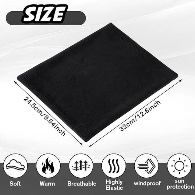 Alt view image 3 of 7 - Showvigor 2 Pack Winter Neck Gaiter for Men & Women, Windproof Fleece Face Mask Cover, Cold Weather Scarf for Skiing, Cycling, Hiking & Outdoor Sports