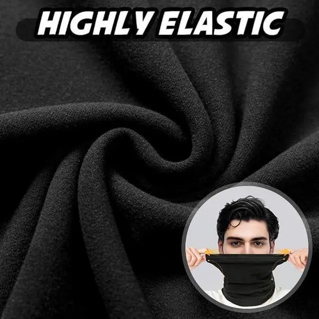 Alt view image 4 of 7 - Showvigor 2 Pack Winter Neck Gaiter for Men & Women, Windproof Fleece Face Mask Cover, Cold Weather Scarf for Skiing, Cycling, Hiking & Outdoor Sports