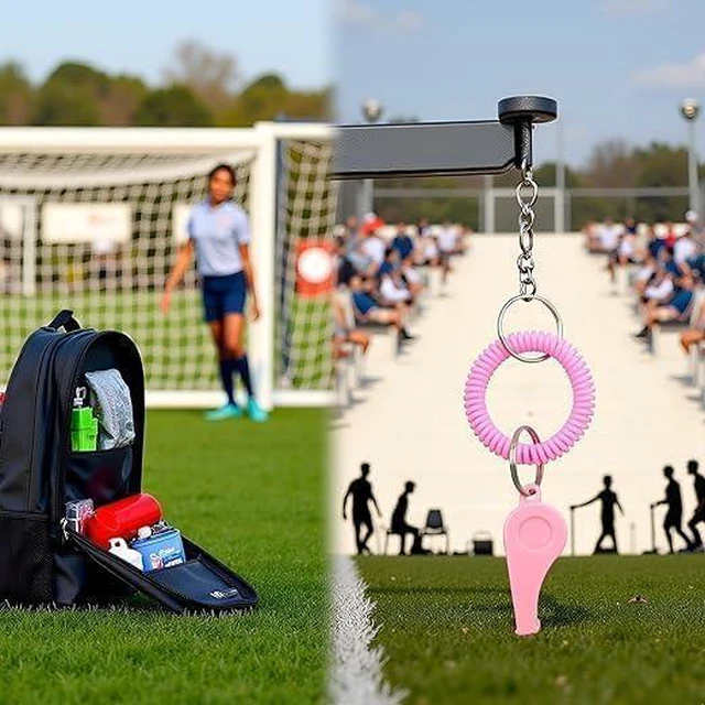 Alt view image 5 of 7 - ydzqdxzz Pink Sports Whistle with Adjustable Wrist Strap - High-Frequency Sound for Coaches, Referees and Team Sports, Durable Plastic Emergency Whistle for Soccer, Baseball and Outdoor Safety