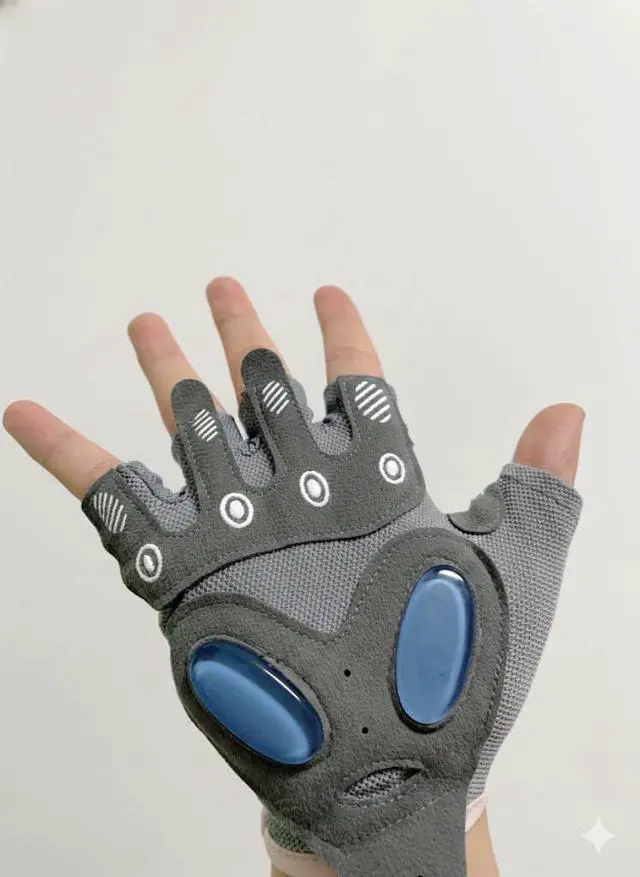 Alt view image 6 of 7 - NociHah Mens Womens Half Finger Cycling Gloves with Anti-Slip Silicone Gel Pad Breathable Mountain Bike Gloves for Road Cycling Training