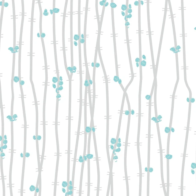 Main image of Modern Peel and Stick Wallpaper 17.3" x 80" White Wall Paper Peel and Stick Boho Birch-Twig Stripe Contact Paper Removable Self Adhesive Wallpaper for Bathroom Bedroom Shelf Cabinet Decor Vinyl