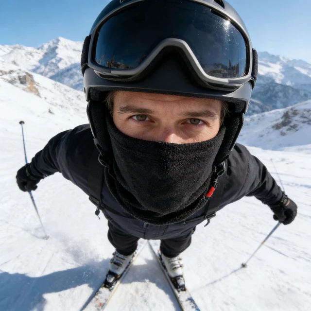 Alt view image 7 of 7 - Wojgzon Winter Neck Warmer, Polar Fleece Neck Gaiter Warm Face Cover, Cold Weather Ski Face Mask Windproof for Men and Women