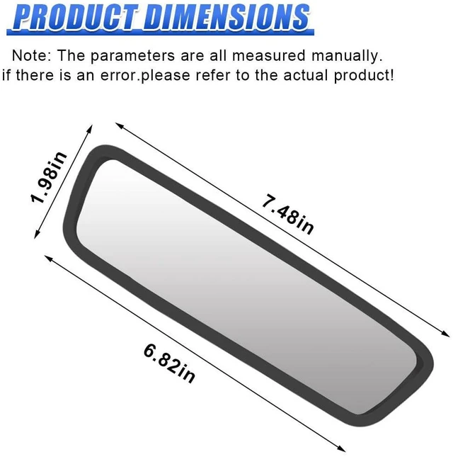 Alt view image 2 of 6 - YoRise Car Rear View Mirror Protector Frame, Rearview Edge Cover (Black) | Car Rearview Mirror Cover, Car Mirror Decoration Protector Accessories for Most Cars