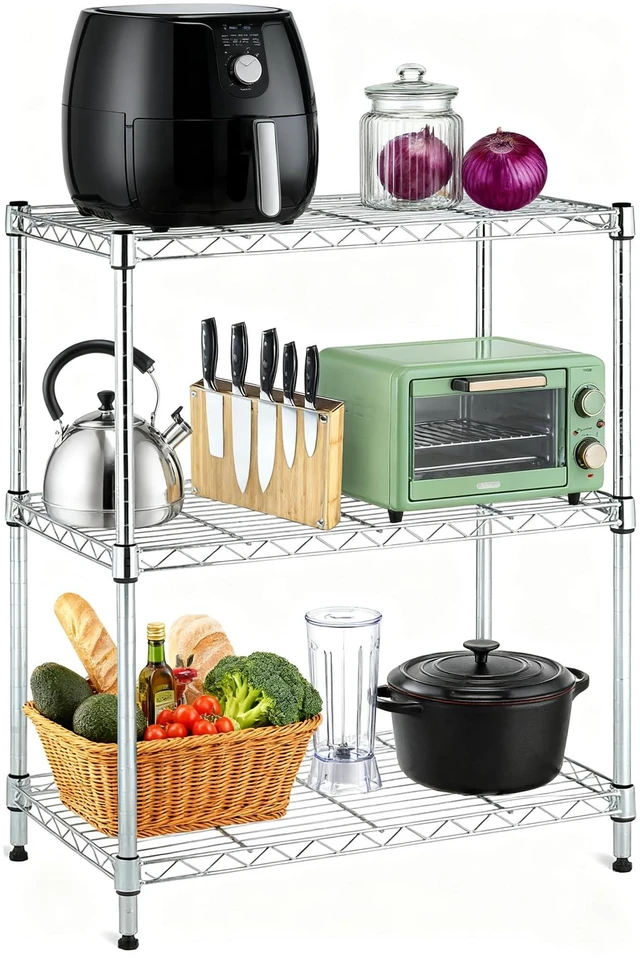 Alt view image 5 of 6 - WAFJAMF 8 Pcs 4 Pairs Wire Shelving Shelf Lock Clips 3/4" Post Black | Durable plastic rack sleeves replacements fits 0.75 inch metal poles for layer height adjustment stability