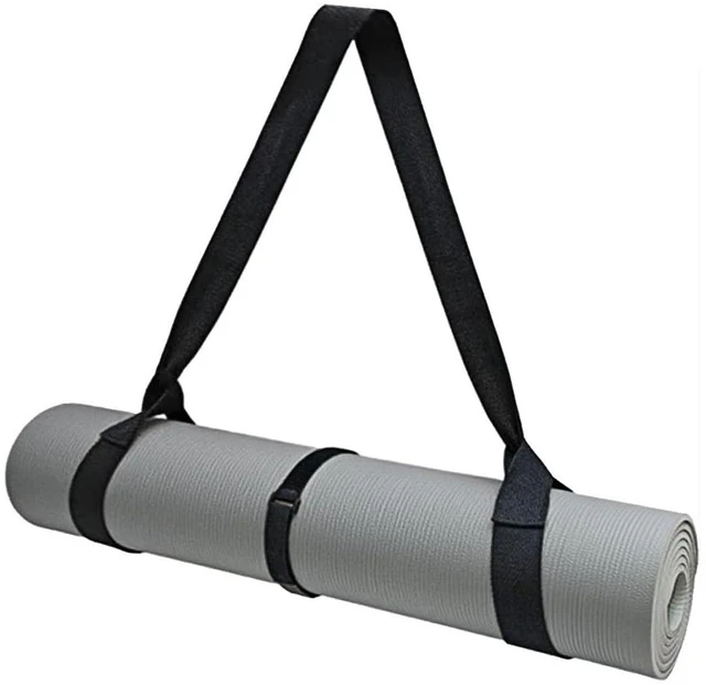 Main image of Adjustable Yoga Mat Strap Carrier, Thick Wide Yoga Mat Holder with Hook-and-loop fastener for yoga enthusiast, Travel Gym, Black Non-Slip Yoga Straps for Carrying Mats