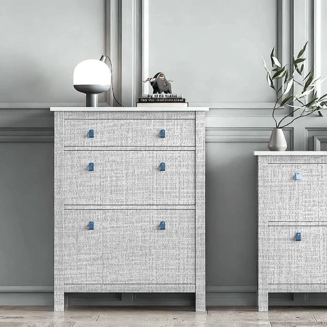 Alt view image 7 of 7 - Vinjiasin Grasscloth Peel and Stick Wallpaper Vintage Textured Contact Paper Grasscloth Self Adhesive Removable Wall Paper for Bedroom Cabinets Drawers Covering (15.7" x 78.7")