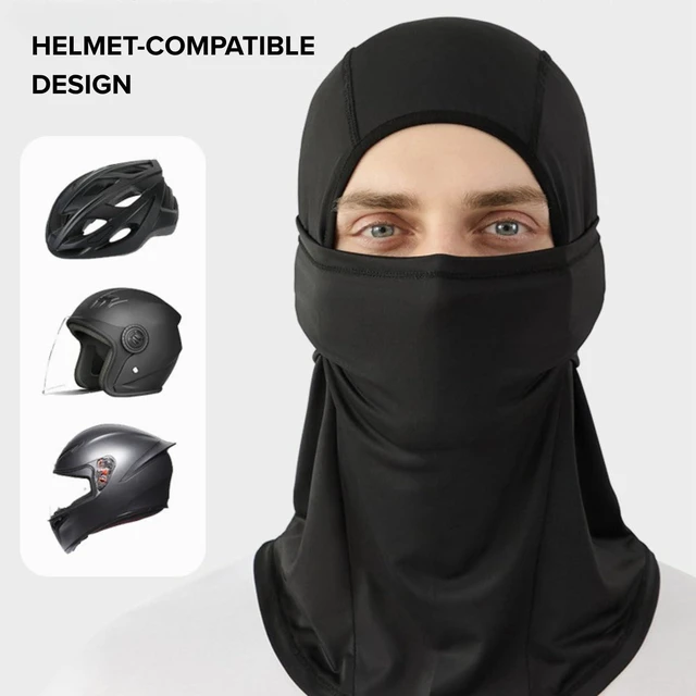 Alt view image 2 of 6 - 2THESTARS Balaclava Ski Mask Summer Cooling Face Cover Lightweight Shiesty Mask for Men Women UV Protector Unisex Motorcycle - Gray - Hinged
