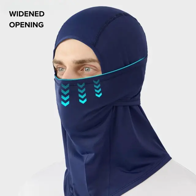 Alt view image 4 of 6 - 2THESTARS Balaclava Ski Mask Summer Cooling Face Cover Lightweight Shiesty Mask for Men Women UV Protector Unisex Motorcycle - Gray - Hinged