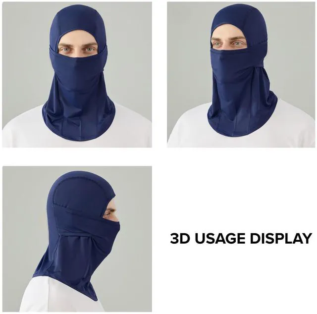 Alt view image 6 of 6 - 2THESTARS Balaclava Ski Mask Summer Cooling Face Cover Lightweight Shiesty Mask for Men Women UV Protector Unisex Motorcycle - Gray - Hinged