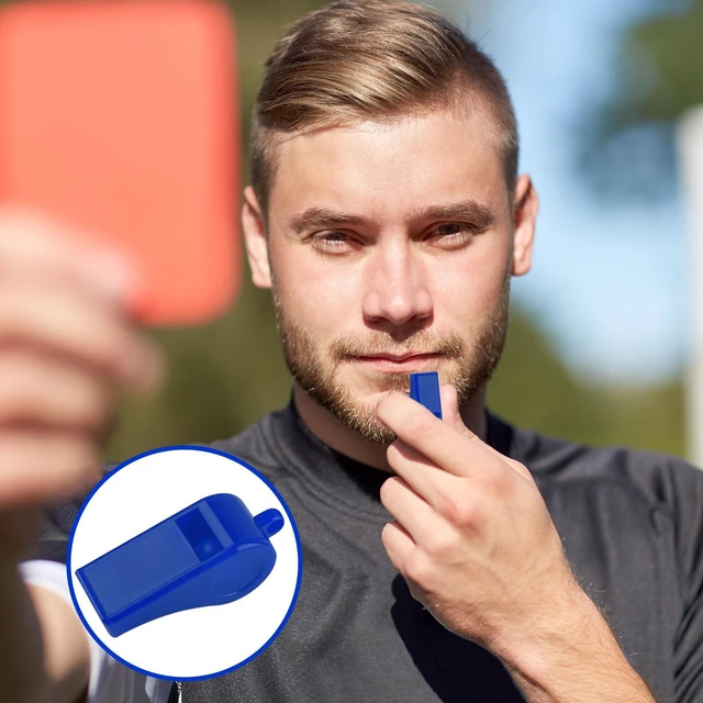 Alt view image 3 of 7 - Zuazaor 5 Pcs Referees Loud Plastic Emergency Whistle with Lanyard for Outdoor Activities, Coach Trainning Whistles Party Whistles for Sports and Parties Gift Boxes Fillers (Macaron)
