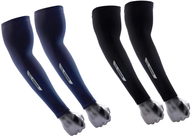 Main image of INOGIH Summer UV-Sun-Protection Cool-Arm-Sleeves,Outdoor Sports Ice-Silk Sun-Block Compression-Arm-Sleeves for Men Women