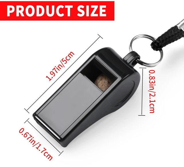 Alt view image 2 of 7 - SPORTIC Whistle3 Pack Durable Plastic Whistles with Lanyards Loud Crisp Sound for Coaches, Referees, Training, Emergencies, and Outdoor Activities