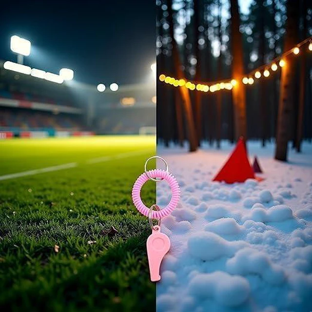 Alt view image 3 of 7 - ydzqdxzz Pink Sports Whistle with Adjustable Wrist Strap - High-Frequency Sound for Coaches, Referees and Team Sports, Durable Plastic Emergency Whistle for Soccer, Baseball and Outdoor Safety