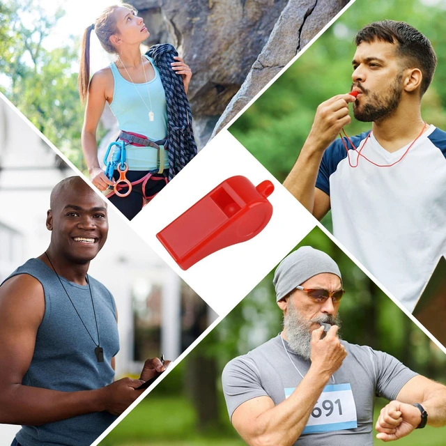 Alt view image 7 of 7 - Zuazaor 5 Pcs Loud Plastic Emergency Whistle with Lanyard for Outdoor Activities, Coach Trainning Whistles Party Whistles for School Sports and Kids Parties Gift Boxes Fillers (Colorful)
