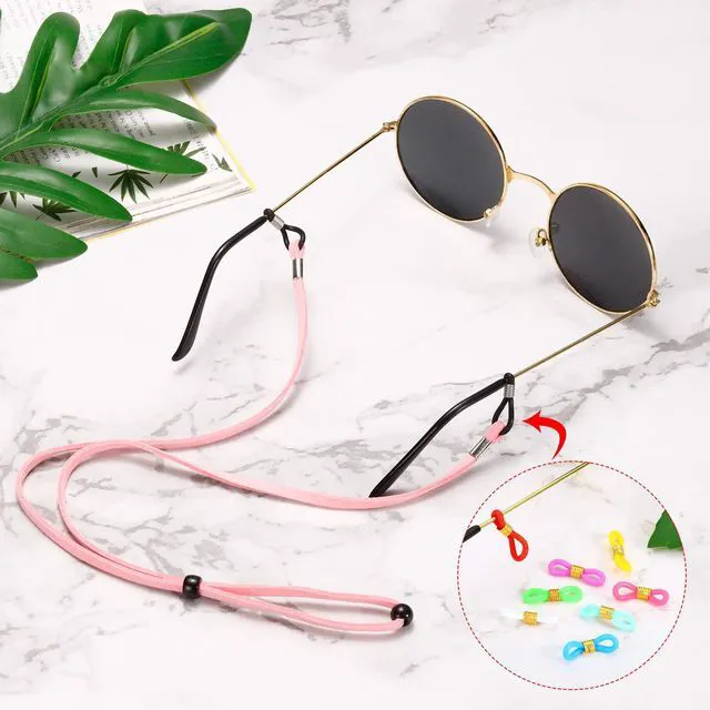 Alt view image 5 of 5 - PATIKIL Eyeglass Chain Connector, 40 Pack Adjustable Anti Slip Silicone Rubber Strap Holder Chain End Loop for Women Men Eyeglasses Sunglasses