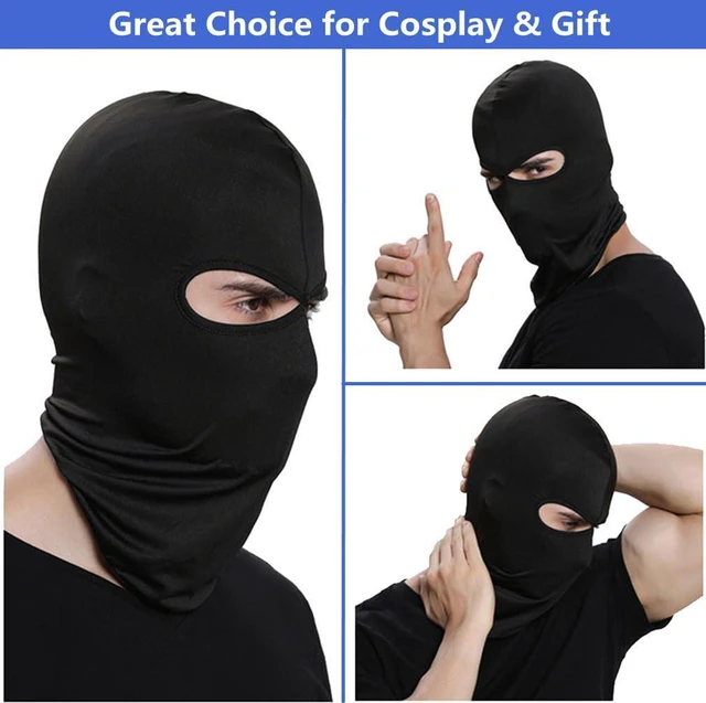 Alt view image 5 of 7 - bodbop Balaclava Ski Face Mask Windproof Full Head Mask Sun UV Protection Face Cover for Men Women Outdoor Sports Cycling Cap (Black)