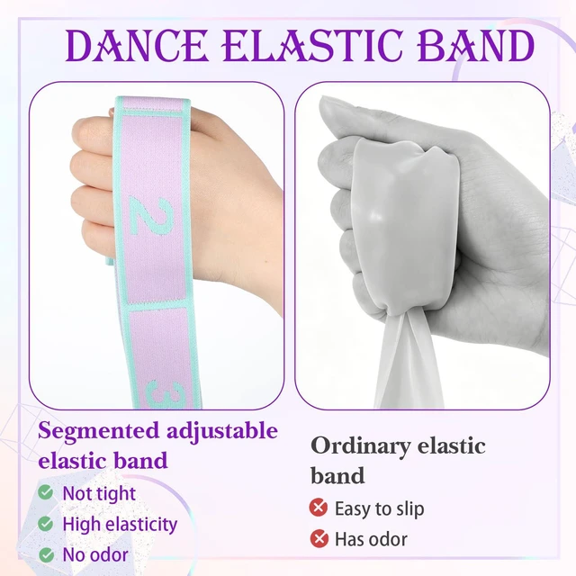 Alt view image 5 of 7 - YUXIANLB Elastic Yoga Stretch Strap 8-Loop Fitness Equipment, for Women | Adjustable Stretching Gymnastic Resistance Band, Physical Flexible Therapy, Ballet Dance Stuff, Pilate Training