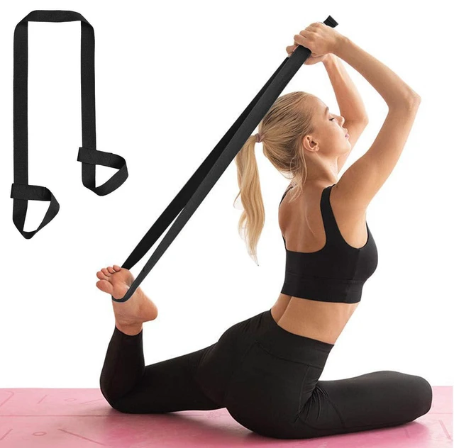 Alt view image 4 of 4 - ZOOEASS Yoga Mat Strap, Adjustable Durable Yoga Mat Carrier & Stretching Strap, 5.9feet, Multiple Color Choices (Black(Style B),5.9feet)