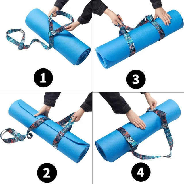 Alt view image 3 of 4 - ZOOEASS Yoga Mat Strap, Adjustable Durable Yoga Mat Carrier & Stretching Strap, 5.9feet, Multiple Color Choices (Black(Style B),5.9feet)