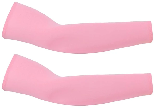 Main image of JUSDIQIR UV Sun Protection Cooling Compression Arm Sleeves for Women, Pink | Lightweight Snug-Fit Sun Arm Covers, Breathable UV Arm Sleeves for Running, Golf, Hiking & Everyday Outdoor Travel (1 Pair)