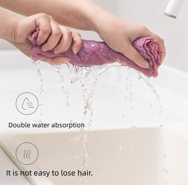 Alt view image 3 of 4 - Towel; Hand Towel; Towel Kitchen Cleaning Supplies can be Washed Repeatedly, Non-Stick Oil, Quick-Drying Cleaning Cloth.